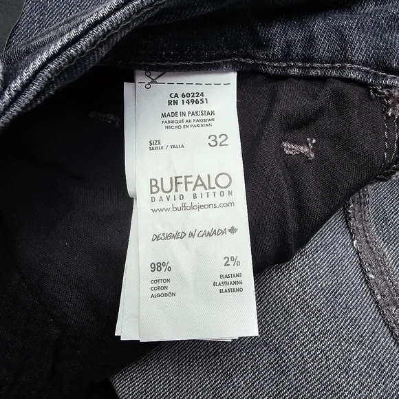 NWT Buffalo David Bitton High-rise Straight Leg Jayden Blue Jeans, Size 32 - Picture 12 of 12